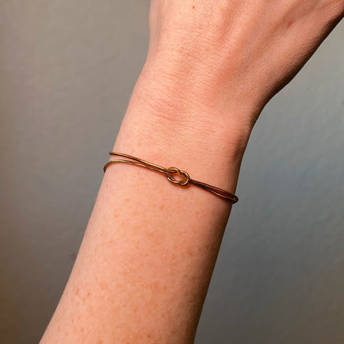 Eternity Bracelet | Gold and Silver Infinity Knot Symbol