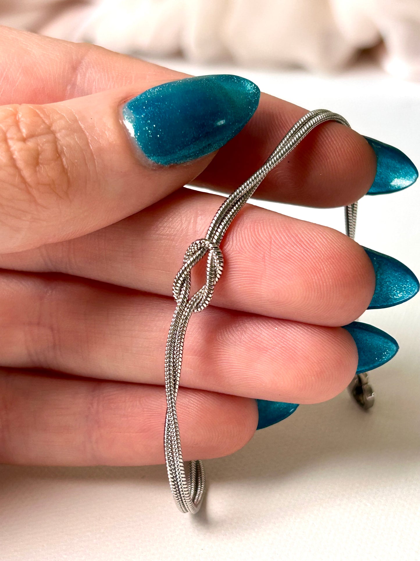 Eternity Bracelet | Gold and Silver Infinity Knot Symbol