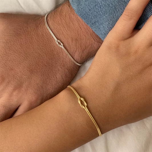 Eternity Bracelet | Gold and Silver Infinity Knot Symbol