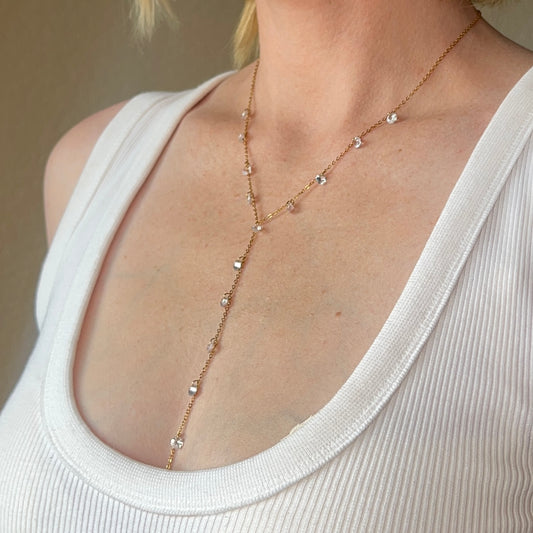 Dainty Drop Necklace | Gold and Silver